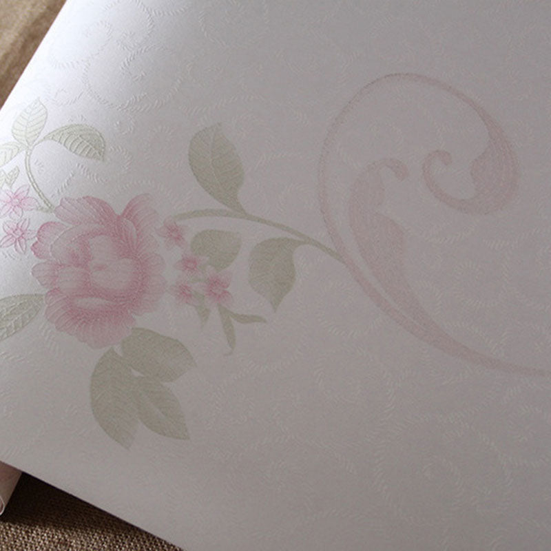 Fresh Tiny Flower Wallpaper Non-Woven Fabric Wall Covering for Coffee Shop, 33'L x 20.5"W