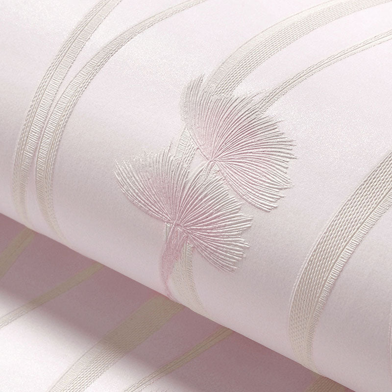 20.5"W x 31'L Decorative Wallpaper Children's Bedroom Stripe and Dandelion Wall Covering