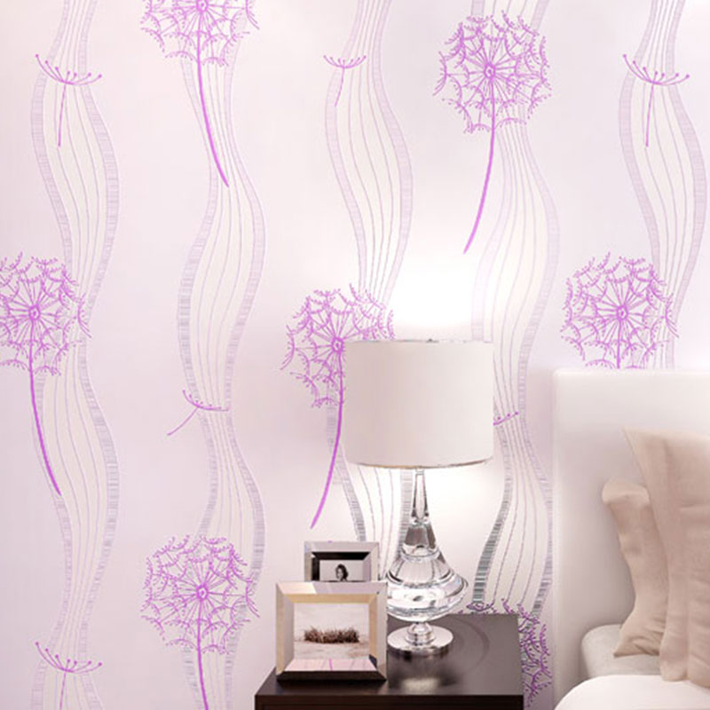 Non-Pasted Wallpaper Roll 31 ft. x 20.5 in Countryside Dandelion and Stem Wall Decor for Accent Wall