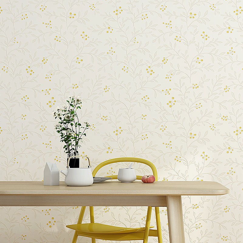 Non-Woven 20.5"W x 31'L Wall Decor Fresh Non-Pasted Dense Flower Pattern Wallpaper Roll