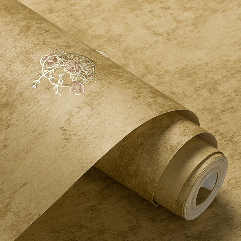 33' x 20.5" Wallpaper Roll Embossed Blossoms Wall Covering, Non-Pasted
