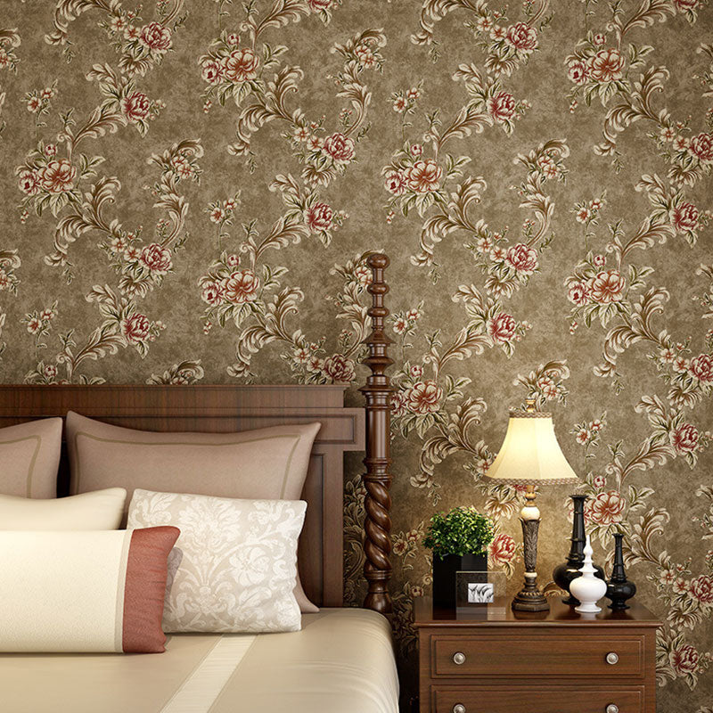 Elegant Wall Covering Blossoming Magnolia Non-Pasted Wallpaper Roll, 57.1 sq ft.