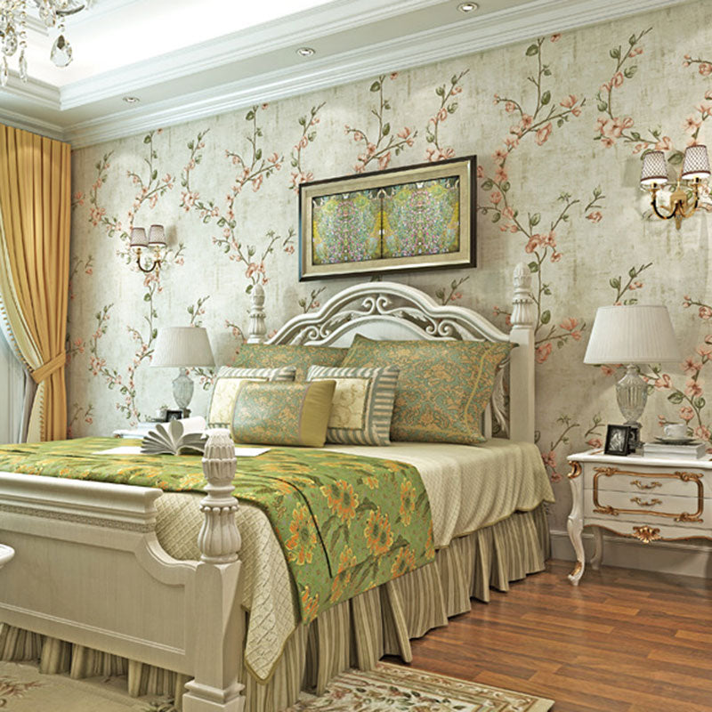 33' x 20.5" Decorative Wallpaper Roll Accent Wall 3D Entwined Blossom Wall Covering