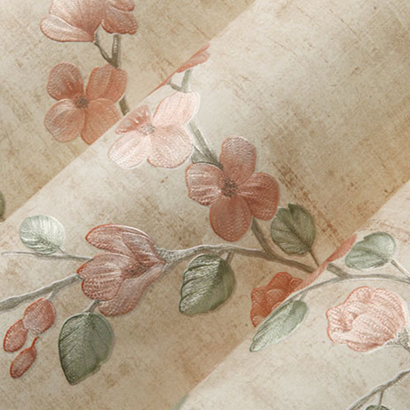 33' x 20.5" Decorative Wallpaper Roll Accent Wall 3D Entwined Blossom Wall Covering