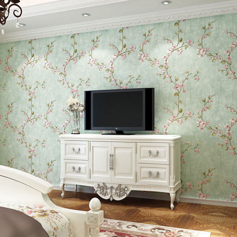 33' x 20.5" Decorative Wallpaper Roll Accent Wall 3D Entwined Blossom Wall Covering