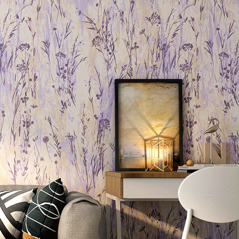 Non-Pasted 33' x 20.5" Wallpaper Nordic Garden Leaf Wall Decor for Accent Wall