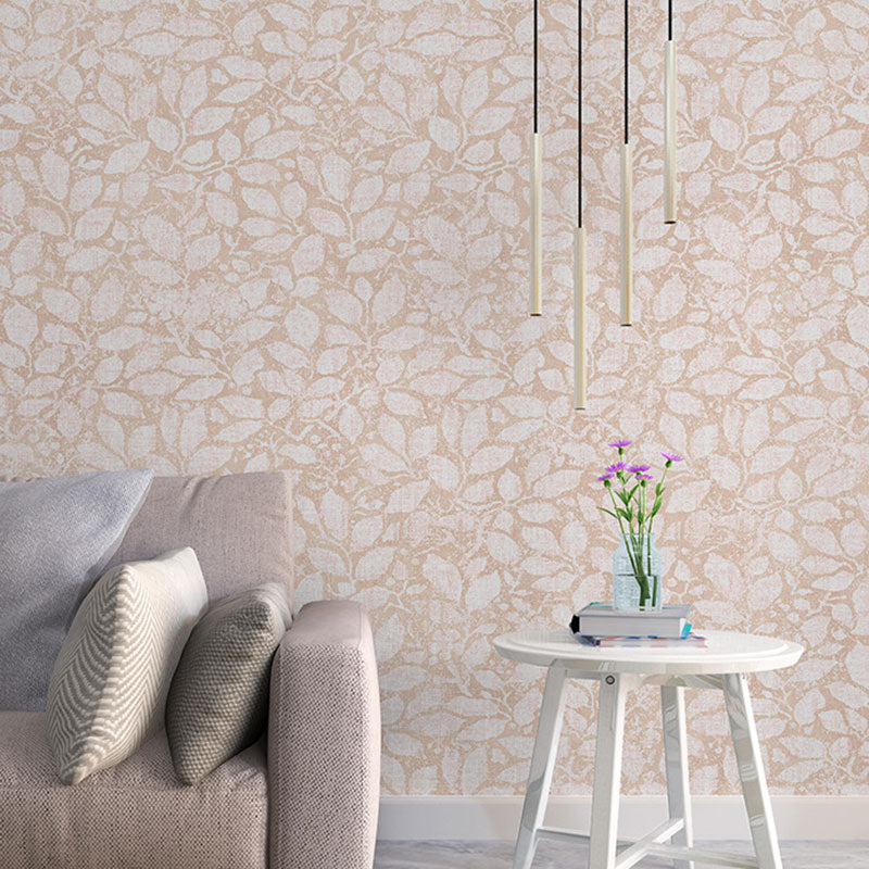 33' x 20.5" Decorative Wallpaper Coffee Shop 3D Leaf Wall Covering