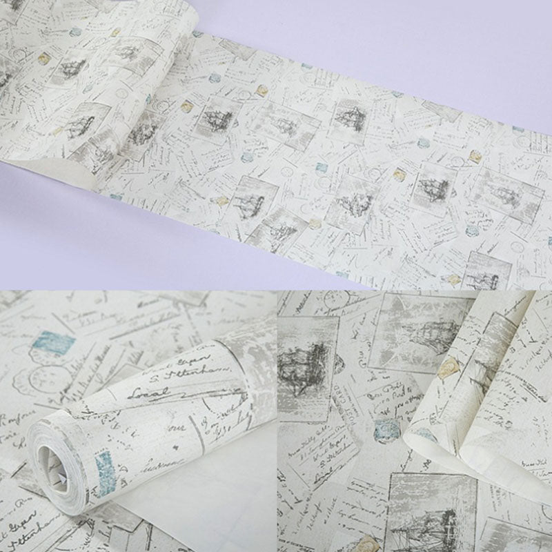 Rouleau de papier peint Non collé résistant aux taches, décoration murale de bateau de couleur claire pour enfant
