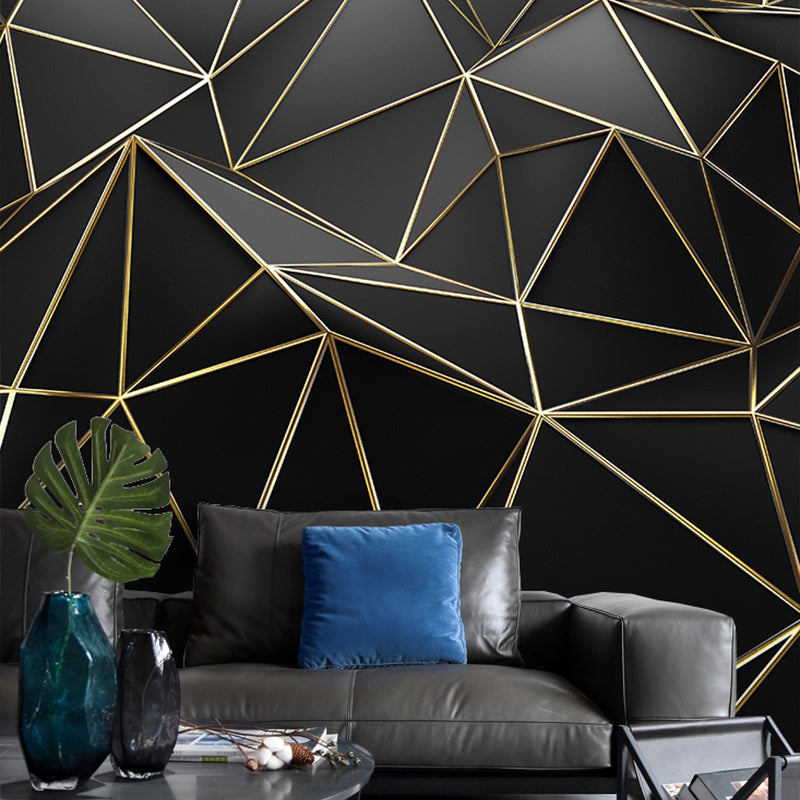 Creative Novelty Wall Murals for Living Room in Dark Color, Made to Measure