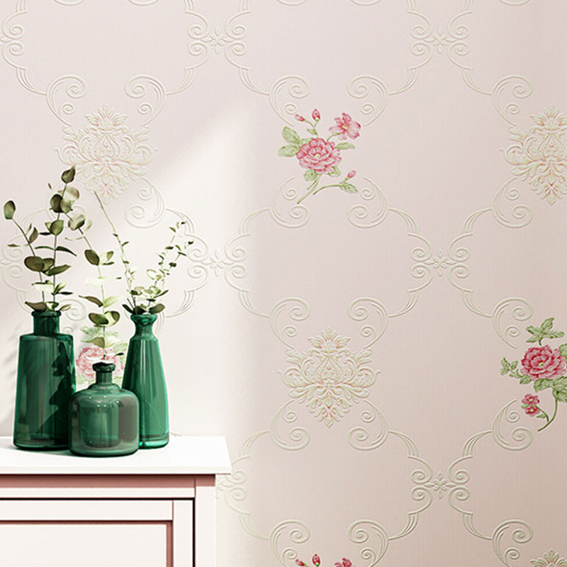 3D Print Blossom Non-Pasted Wallpaper Roll, 31-foot x 20.5-inch, Natural Color