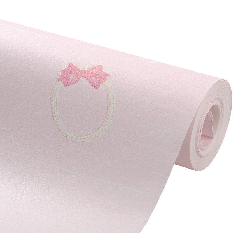 Rouleau de papier peint style prince mignon pour décoration de chambre de fille, couleur douce, non collé, 33 pi de longueur x 20,5 po de largeur