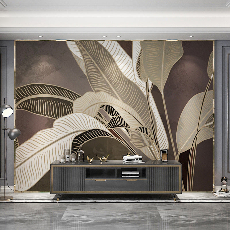 Illustration Style Banana Leaf Mural Extra Large Gallery Wall Decor, Made to Measure