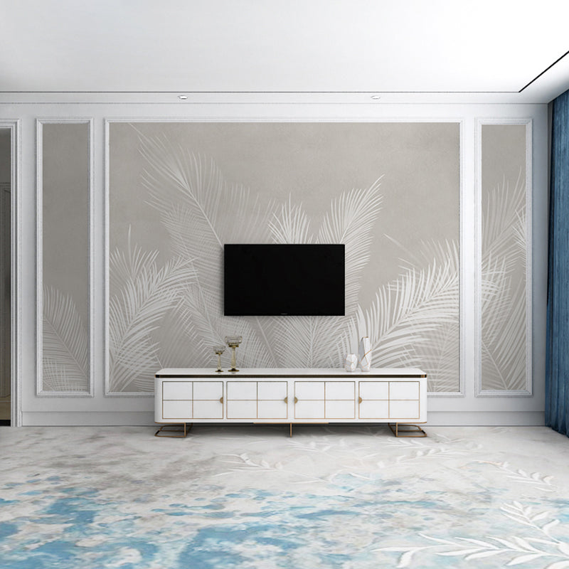 Pastel Bambusa Multiplex Wall Covering for Accent Wall Contemporary Mural, Made to Measure