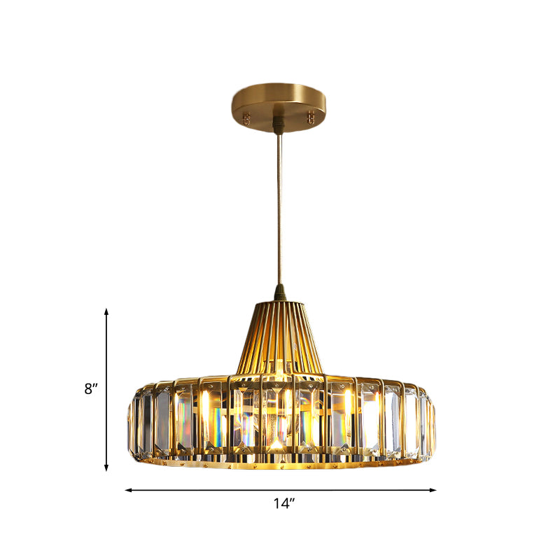 PENDULUM a forma di cappello a forma di oro Pendulum Crystal Crystal Crystal 1 Liping Spazio a soffitto