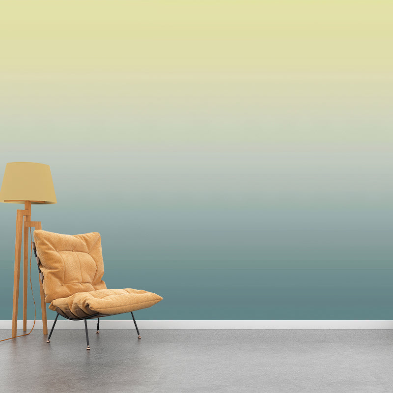 Extra Large Minimalist Wall Mural Decal in Natural Color Ombre Wall Art, Custom-Printed