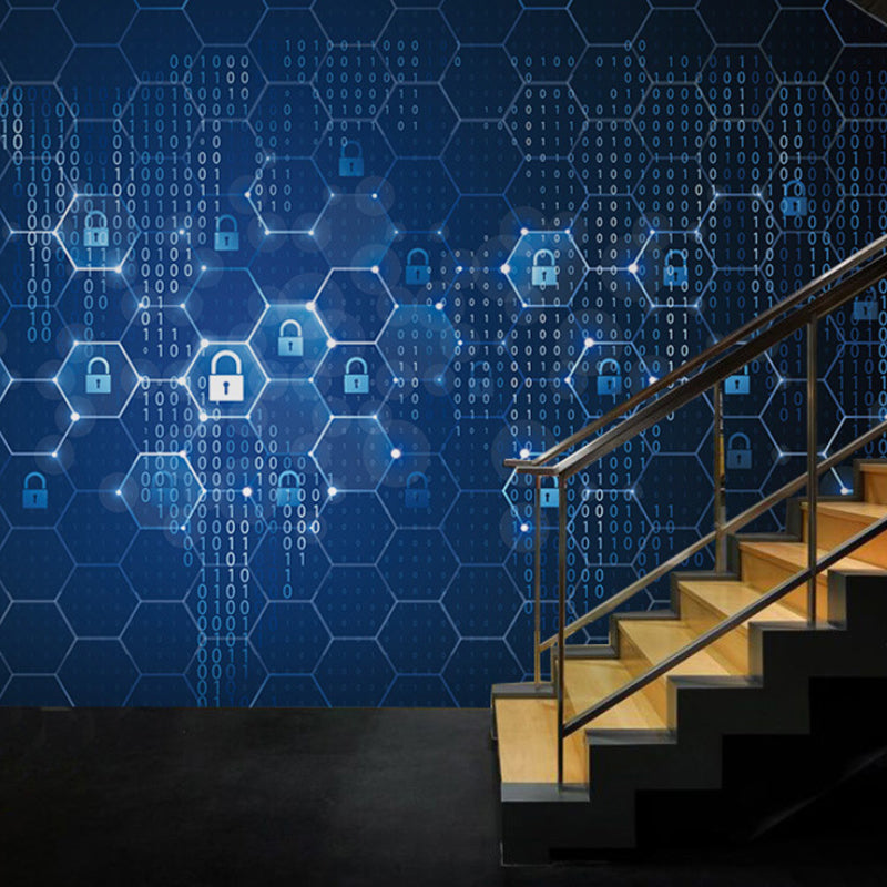 Photography Hexagon Wall Mural Decal Full Size Wall Art for Office Room, Personalized Size Available