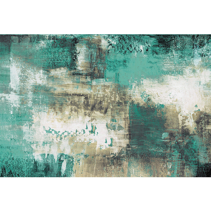 Reclaimed Surface Wall Mural Decal for Accent Wall, Dark Green, Personalized Size Available