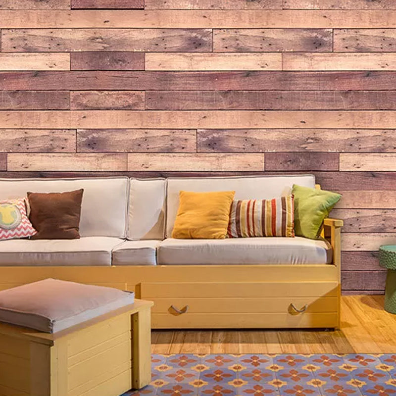 Rusty Red Brick Effect Wall Covering  Stain-Resistant Wall Mural Decal for Bar Decor