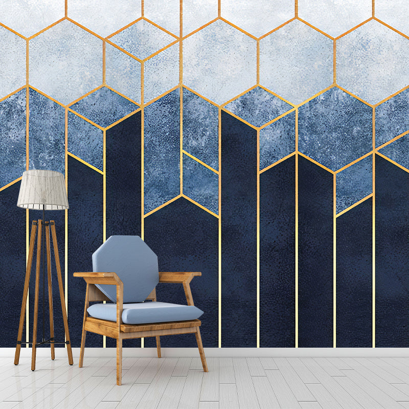 Stain-Resistant Geometries Wall Mural Custom-Printed Minimalist Wall Art for Accent Wall