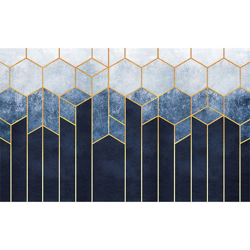 Stain-Resistant Geometries Wall Mural Custom-Printed Minimalist Wall Art for Accent Wall