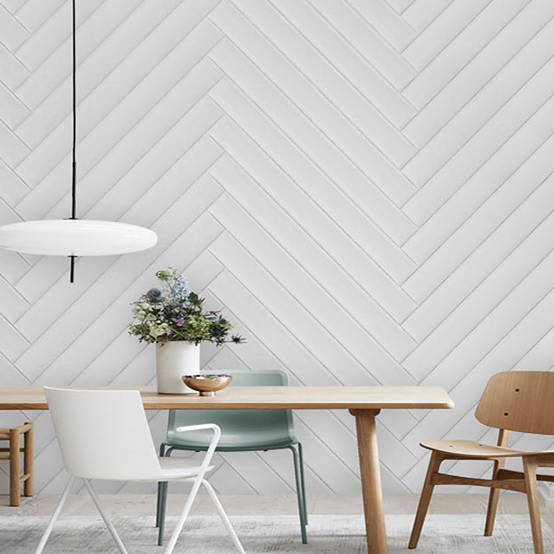 Simple Herringbone Wall Mural Decal for Home Decoration Geometries Wall Art, Custom-Made