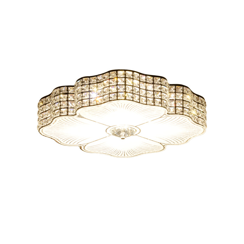 Techo de LED contemporáneo Vaciado de cristal con sombra de color negro de color negro