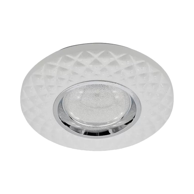 White Ring Flushmount Lamp Contemporary LED Acrylic Flush Mount Ceiling Light in Warm/Natural Light