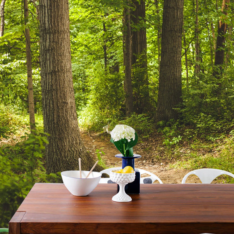 Full Size Jungle Mural Wallpaper in Green Non-Woven Fabric Wall Art for Coffee Shop, Made to Measure