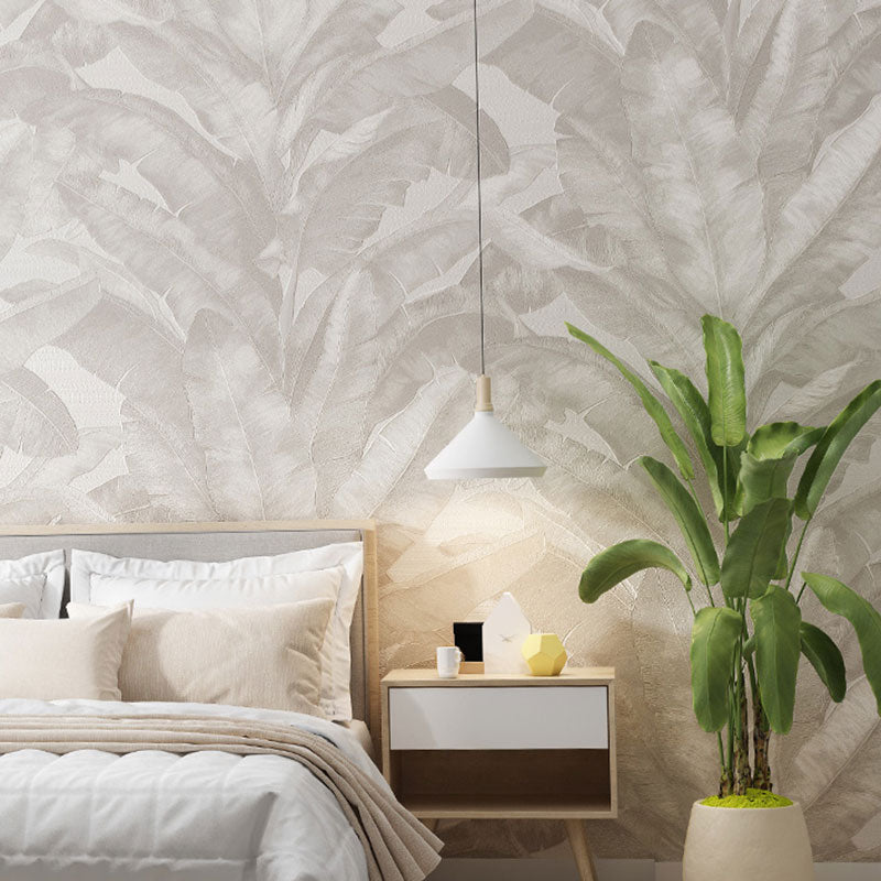 Tropical Banana Leaf Wall Covering for Accent Wall Contemporary Wallpaper, 33' by 20.5"