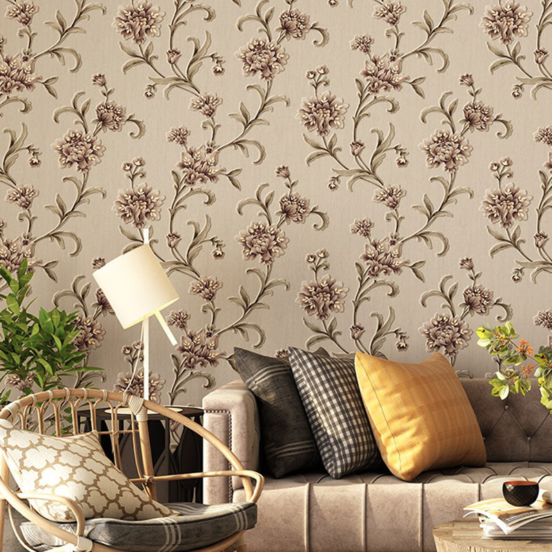 Countryside Embossed Blossoms Wall Art for Accent Wall, 57.1 sq ft. Wall Art in Pastel Color