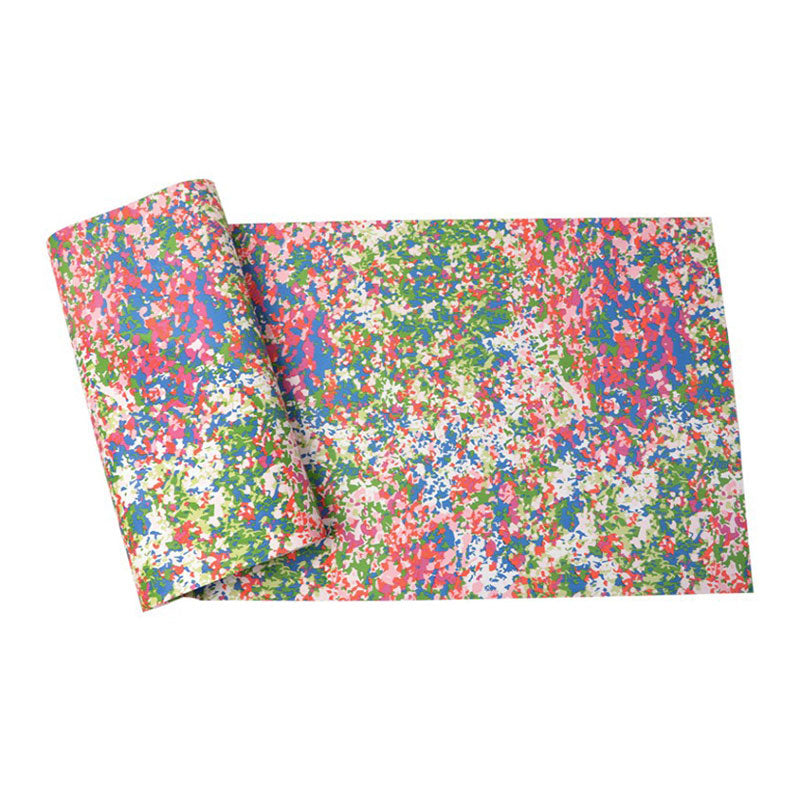 Dense Flower Pattern Wallpaper Roll for Gallery Decoration Oil Painting Wall Covering in Light Color, Water-Resistant