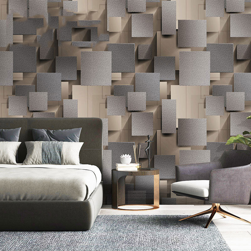 3D Print Cube Wall Covering for Meeting Room Decor Nordic Wallpaper Roll, 33' by 20.5"