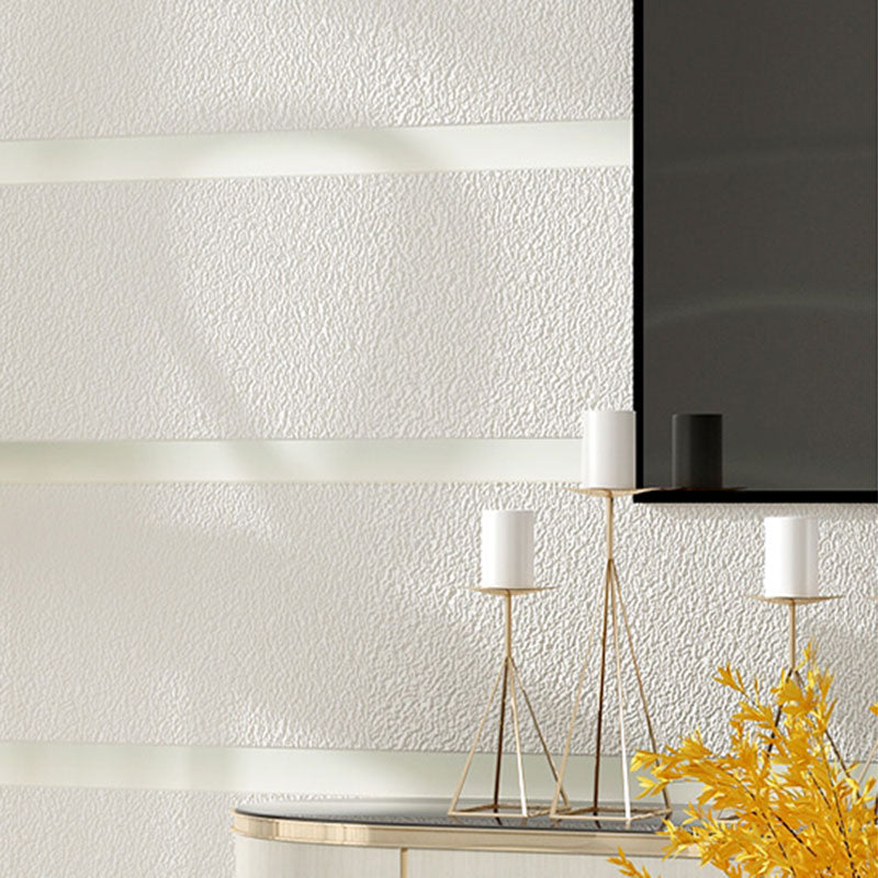 Horizontal Stripe Wall Art in Pastel Color Non-Woven Fabric Wallpaper for Home Decor, 33' x 20.5"