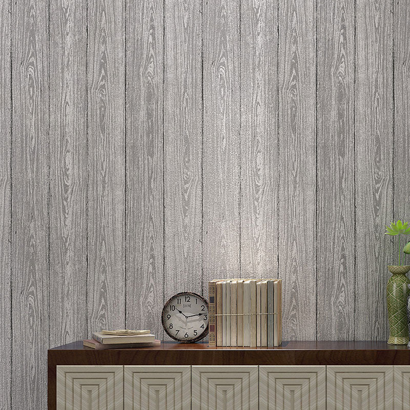 Wood Effect Wall Art in Soft Color, Vintage 31 ft. x 20.5 in Wallpaper Roll for Home Decoration