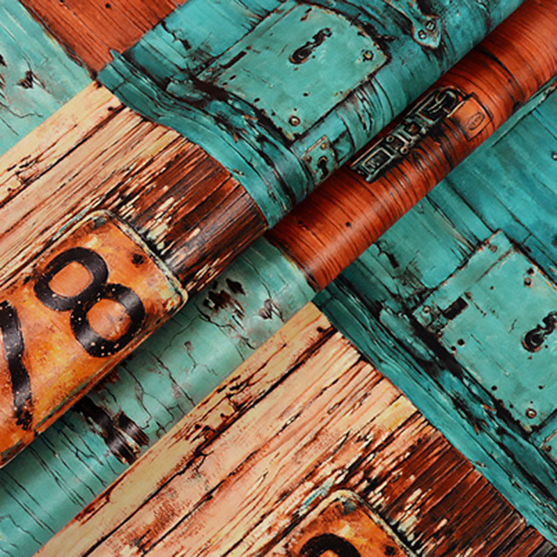 Water-Resistant Maple Wood Wall Decor 090 Nostalgic Wallpaper for Living Room, 57.1 sq ft.