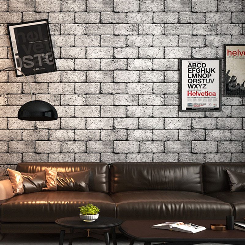 Faux Brick Wall Covering 99 Wall Art for Bar or Coffee Shop, 20.5"W x 33'L, Non-Pasted