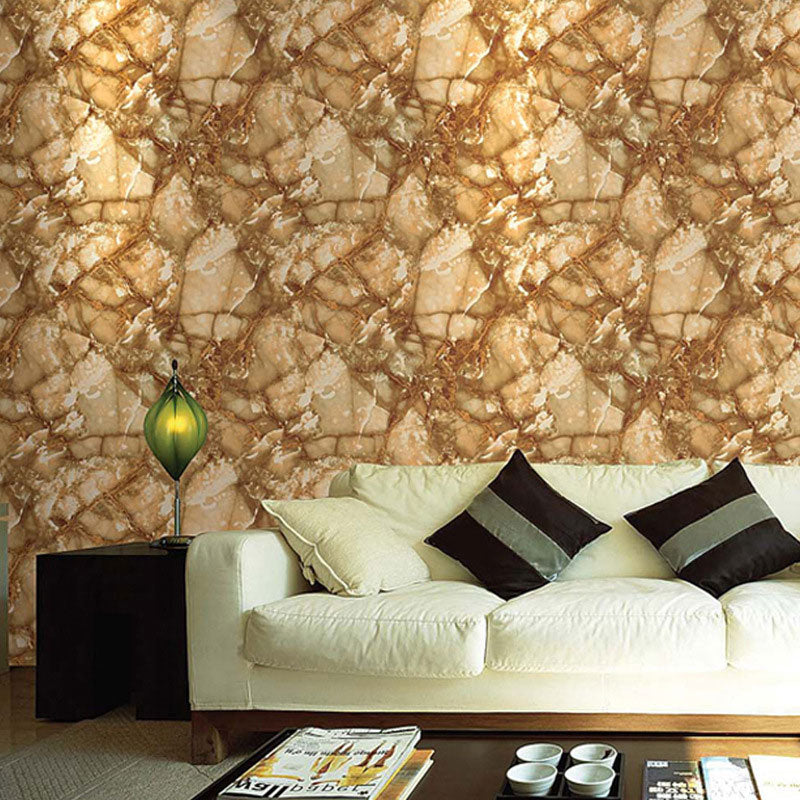 Marble Look Wall Art Natural Color Non-Woven Fabric Wallpaper Roll for Accent Wall, 33'L x 20.5"W