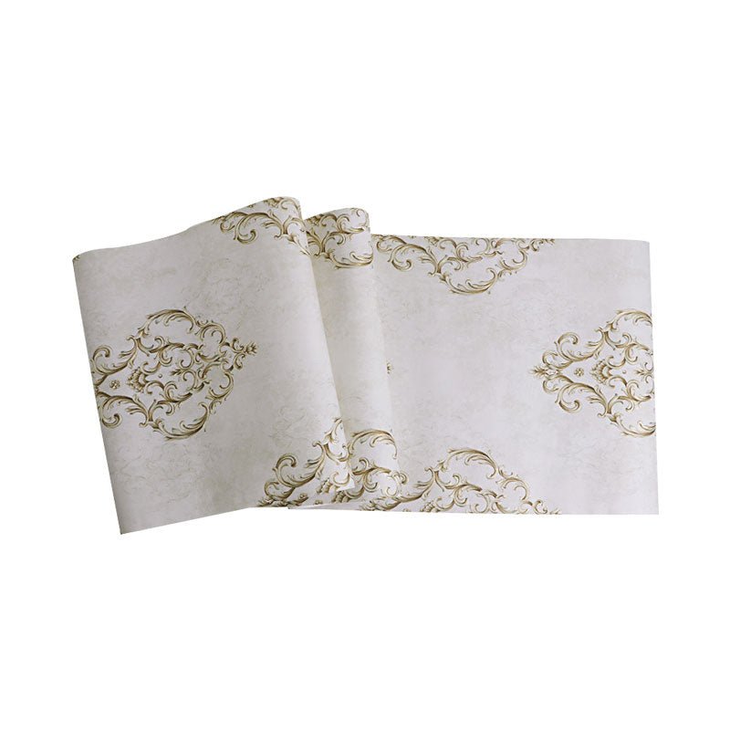 Stain-Resistant Wall Covering Non-Woven Material Classic Wallpaper Roll for Living Room