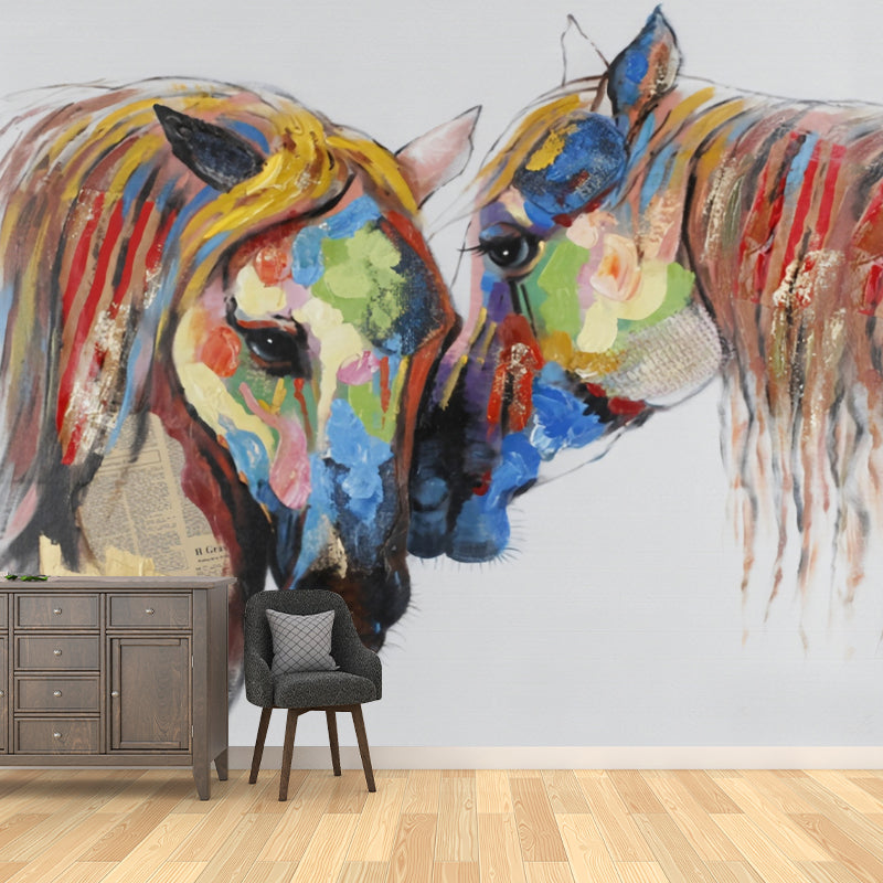 Cool Horse Wall Mural for Commercial Use Novelty Wall Covering, Made to Measure