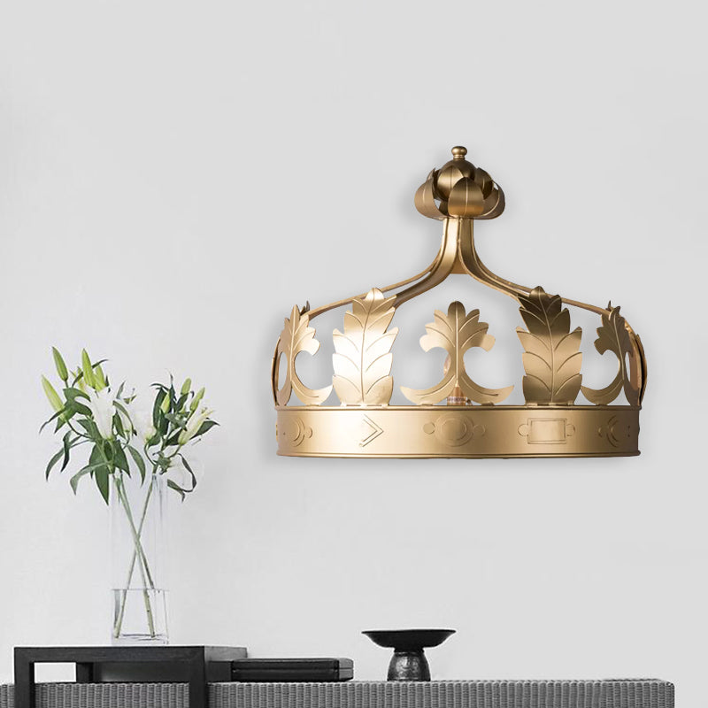 Crown Bedroom Wall Murd Light Metal Vintage 3 LILLES