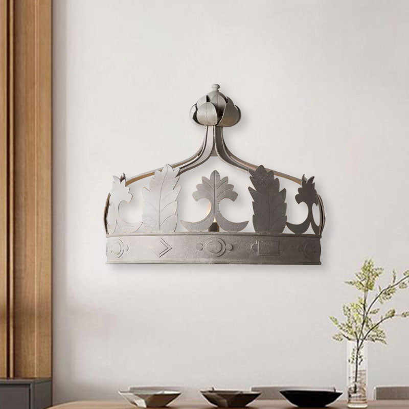 Crown Bedroom Wall Murd Light Metal Vintage 3 LILLES