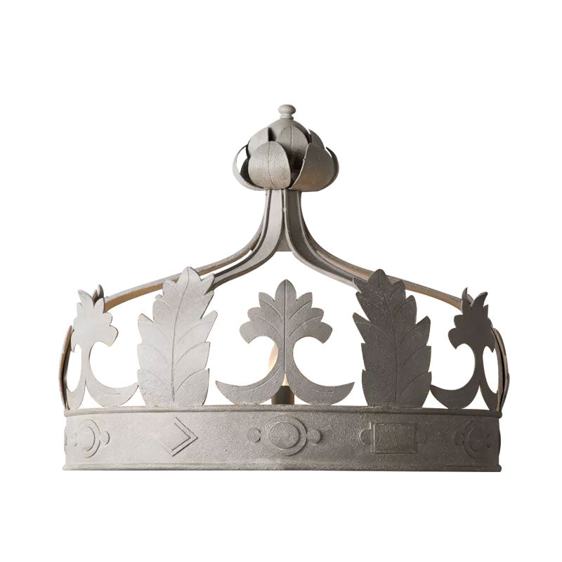 Crown Bedroom Wall Murd Light Metal Vintage 3 LILLES