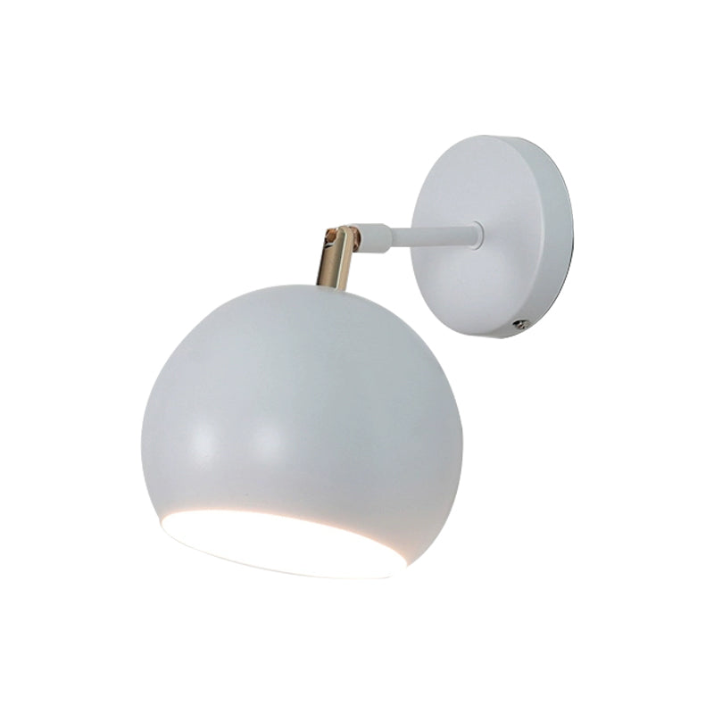 Lampada di scarpa con scarpa da letto globale regolabile in stile industriale Metallic 1 Luce bianca da parete bianca Luce