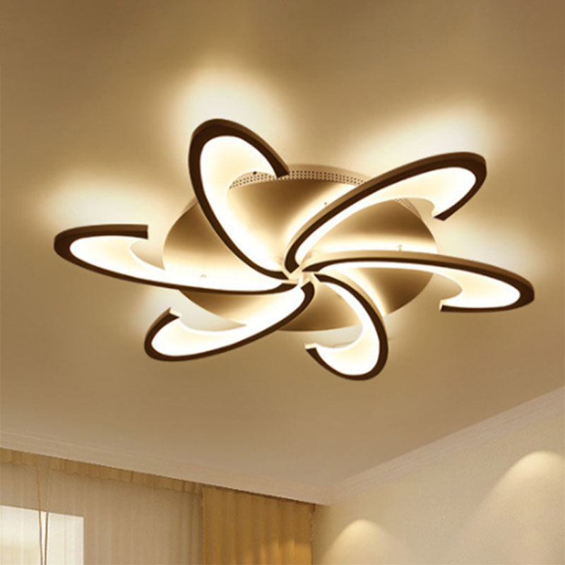 Windmolen inbouwplafondlamp modern acryl 3/6/12-licht woonkamer inbouwverlichting in warm/wit/natuurlijk licht