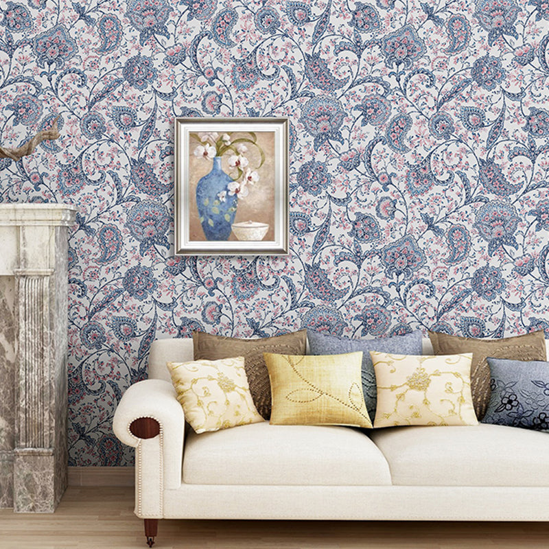 Blossoms Wall Covering Non-Woven Fabric Wallpaper Roll for Accent Wall, 57.1 sq ft., Non-Pasted