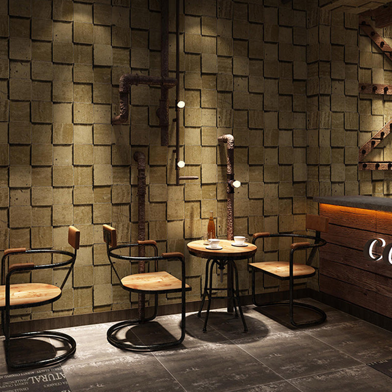 Vintage Brickwork Wallpaper Roll for Accent Wall, 20.5 in x 33 ft Wall Covering in Pastel Color