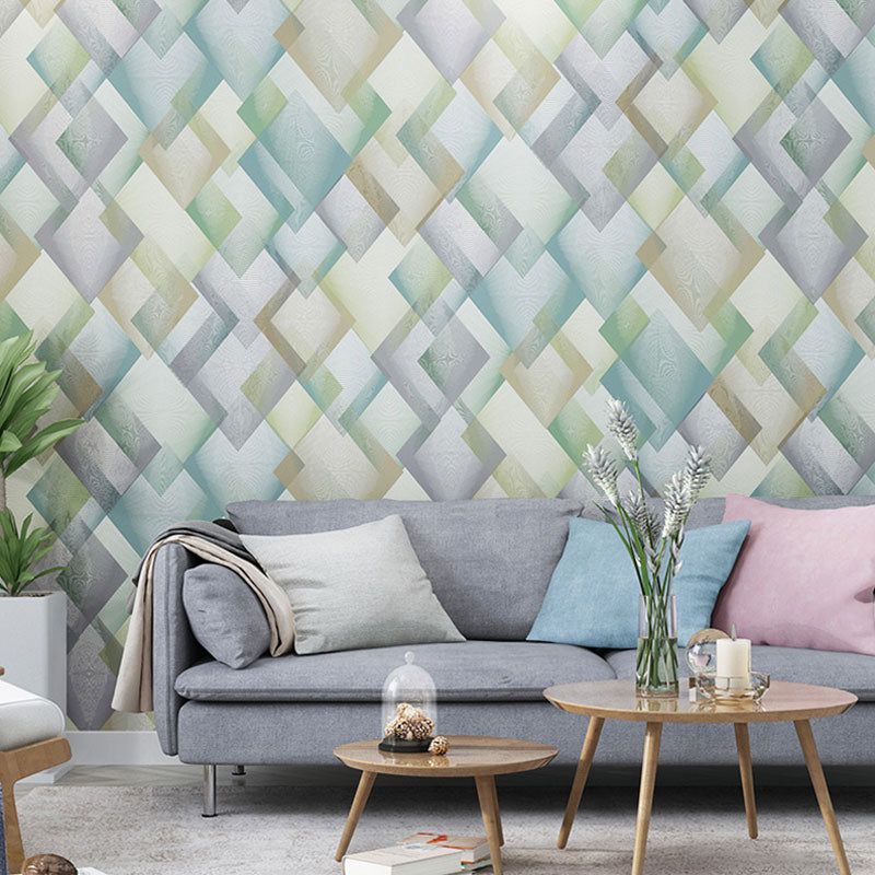 Water-Resistant Harlequin Wall Decor 57.1 sq ft. Minimalist Wallpaper for Girl's Bedroom