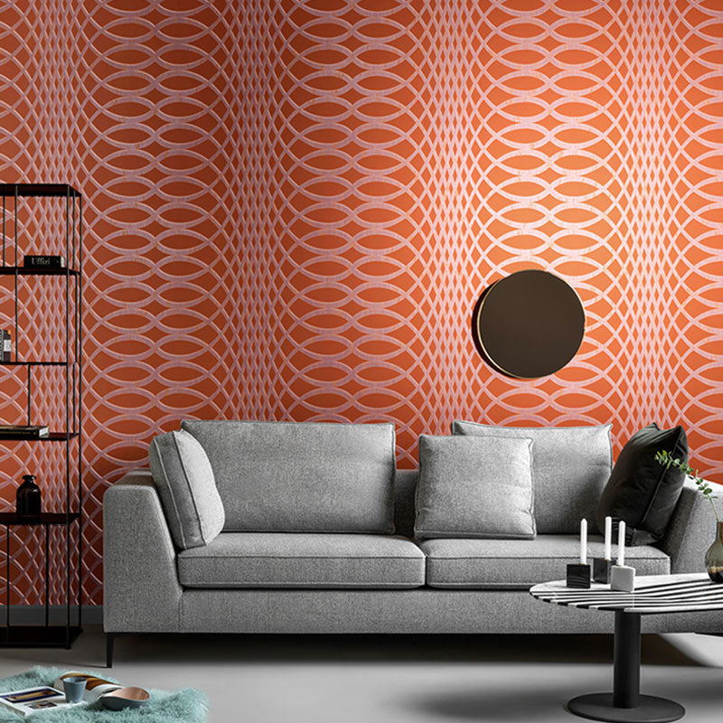 Natural Color Trellis Wall Art Moisture-Resistant Wallpaper Roll for Accent Wall, 57.1 sq ft.