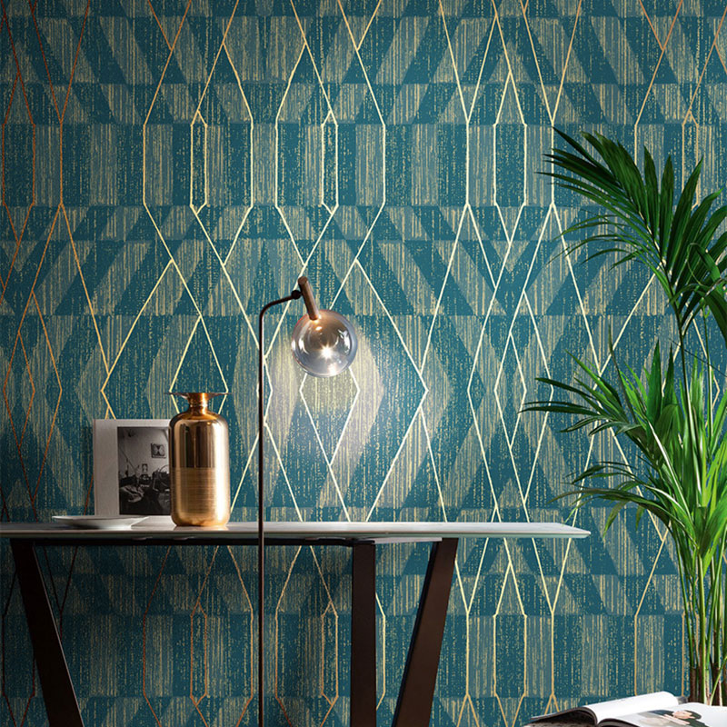 Color Block Wall Art Vinyl Wallpaper for Living Room Decor in Neutral Color, 33 ft. x 20.5 in