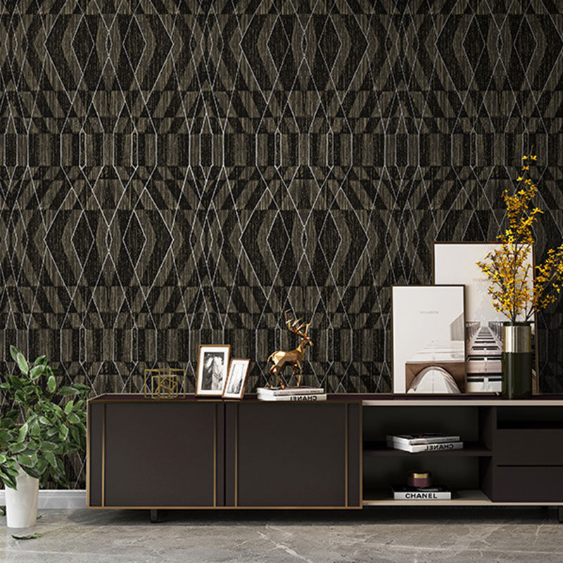 Color Block Wall Art Vinyl Wallpaper for Living Room Decor in Neutral Color, 33 ft. x 20.5 in